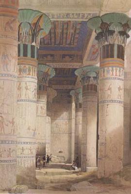 Alma-Tadema, Sir Lawrence David Roberts,Portico of the Temple of Isis at Philae (mk23) Spain oil painting art